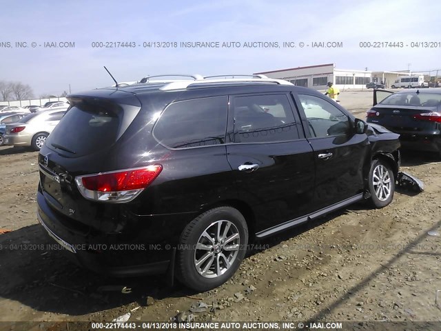5N1AR2MN6EC686428 - 2014 NISSAN PATHFINDER S/SV/SL/PLATINUM 黑色 照片 4