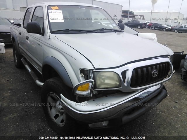 5TEGM92N61Z860311 - 2001 TOYOTA TACOMA DOUBLE CAB PRERUNNER SILVER photo 1