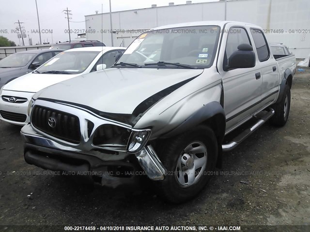 5TEGM92N61Z860311 - 2001 TOYOTA TACOMA DOUBLE CAB PRERUNNER SILVER photo 2