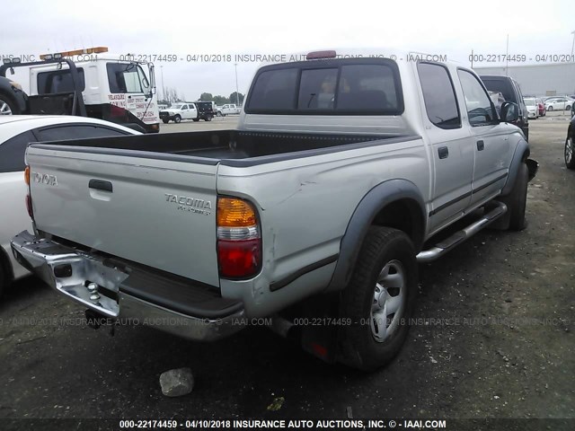 5TEGM92N61Z860311 - 2001 TOYOTA TACOMA DOUBLE CAB PRERUNNER SILVER photo 4