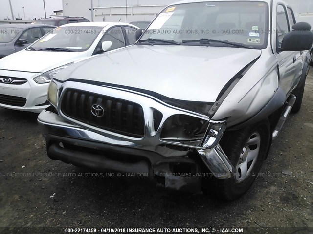 5TEGM92N61Z860311 - 2001 TOYOTA TACOMA DOUBLE CAB PRERUNNER SILVER photo 6
