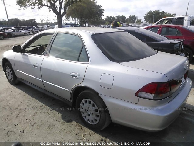 1HGCF86671A090895 - 2001 HONDA ACCORD VALUE SILVER photo 3