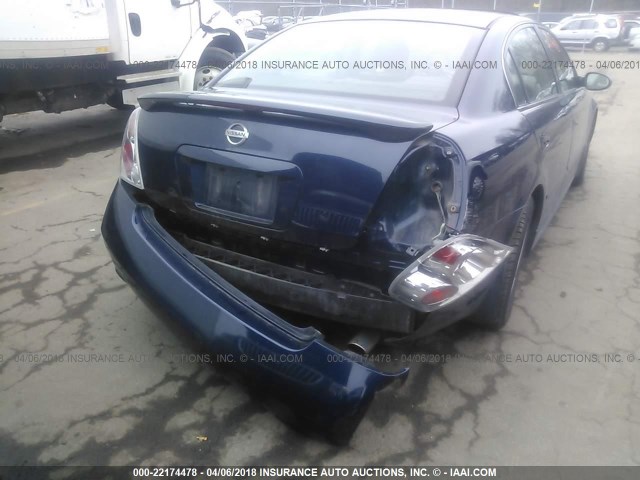 1N4BL11D86C176539 - 2006 NISSAN ALTIMA SE/SL/SE-R Navy photo 6