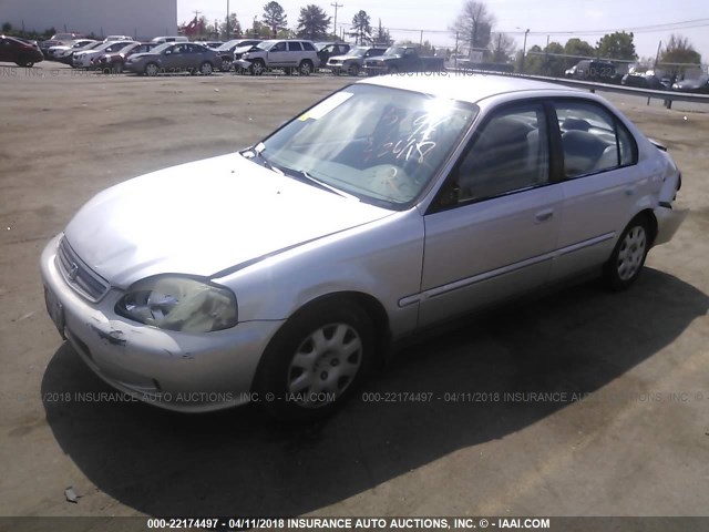 2HGEJ6615YH525196 - 2000 HONDA CIVIC SE SILVER photo 2