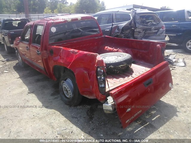 1GCCS136768180035 - 2006 CHEVROLET COLORADO RED photo 3