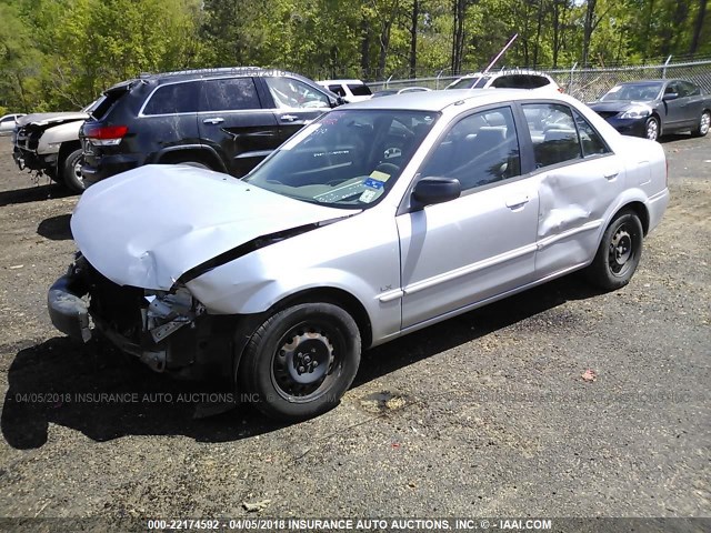 JM1BJ2226X0139544 - 1999 MAZDA PROTEGE DX/LX SILVER photo 2