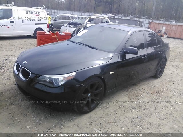 WBANB535X7CP04362 - 2007 BMW 550 I BLACK photo 2