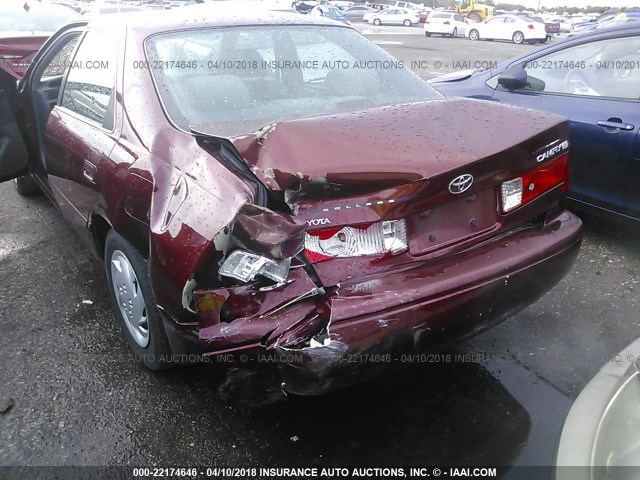 4T1BG22K2YU633758 - 2000 TOYOTA CAMRY CE/LE/XLE 红色 照片 6