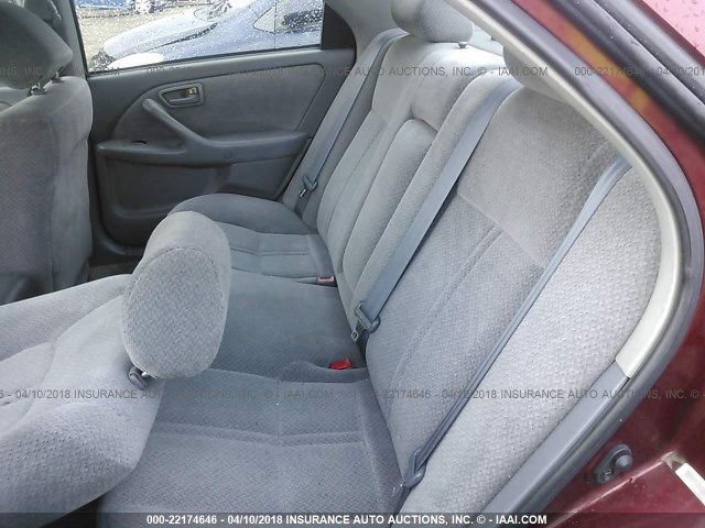 4T1BG22K2YU633758 - 2000 TOYOTA CAMRY CE/LE/XLE 红色 照片 8