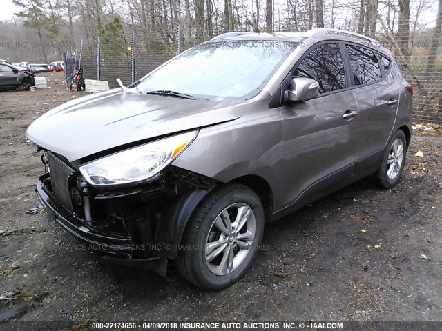 KM8JU3AC5DU595120 - 2013 HYUNDAI TUCSON GLS/LIMITED 棕色 照片 2