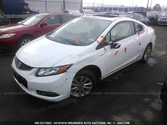 2HGFG3B09CH526312 - 2012 HONDA CIVIC EXL WHITE photo 2