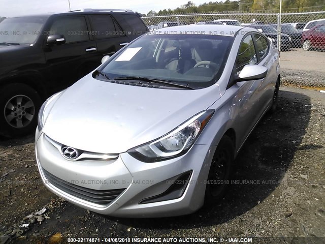 5NPDH4AE5GH663864 - 2016 HYUNDAI ELANTRA SE/SPORT/LIMITED SILVER photo 6