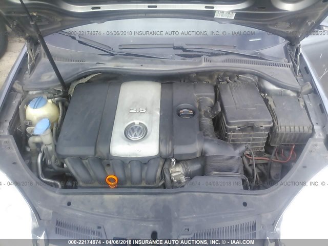 3VWEG71K47M165211 - 2007 VOLKSWAGEN JETTA WOLFSBURG 灰色 照片 10