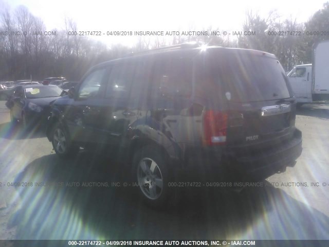 5FNYF4H43BB072976 - 2011 HONDA PILOT EX BLACK photo 3