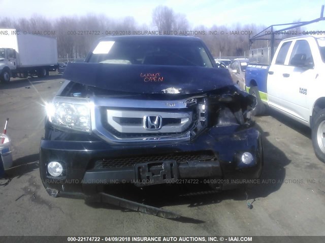 5FNYF4H43BB072976 - 2011 HONDA PILOT EX BLACK photo 6