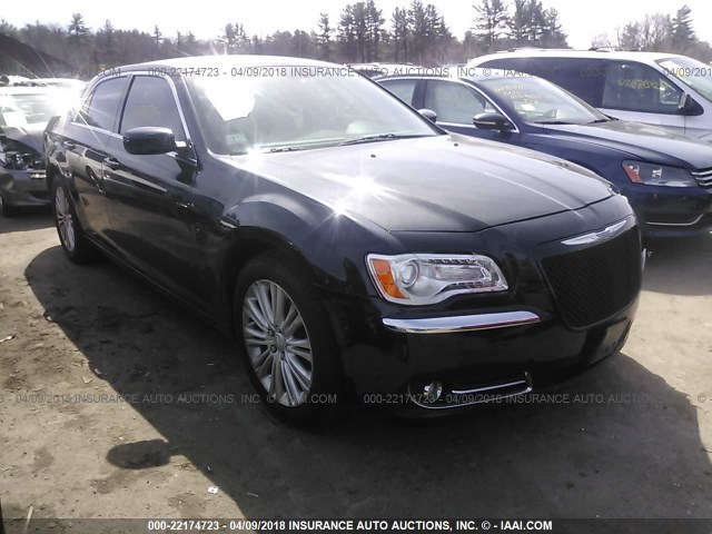 2C3CCARG5EH355795 - 2014 CHRYSLER 300 BLACK photo 1