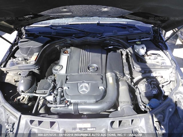 WDDGF4HB3CR214951 - 2012 MERCEDES-BENZ C 250 BLACK photo 10