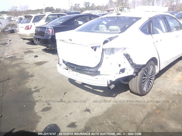 3FA6P0K91HR115211 - 2017 FORD FUSION TITANIUM WHITE photo 6