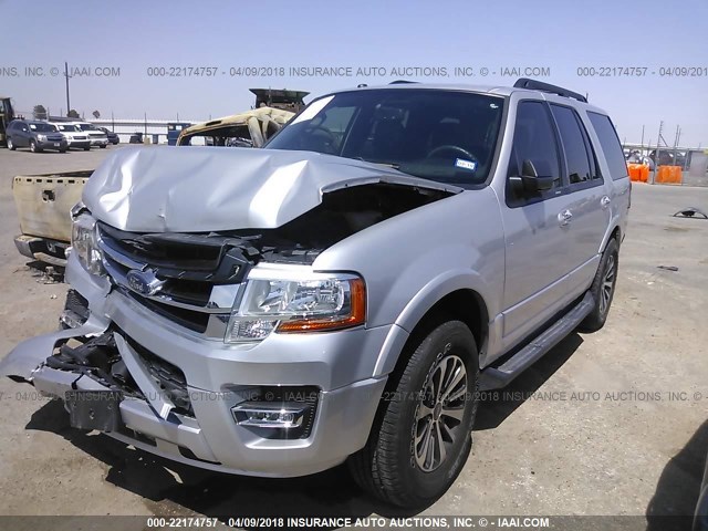 1FMJU1HT2FEF30314 - 2015 FORD EXPEDITION XLT/KING RANCH SILVER photo 2
