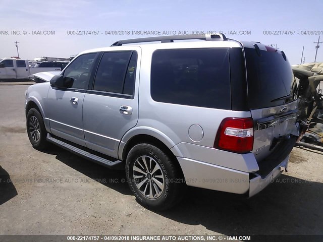 1FMJU1HT2FEF30314 - 2015 FORD EXPEDITION XLT/KING RANCH SILVER photo 3