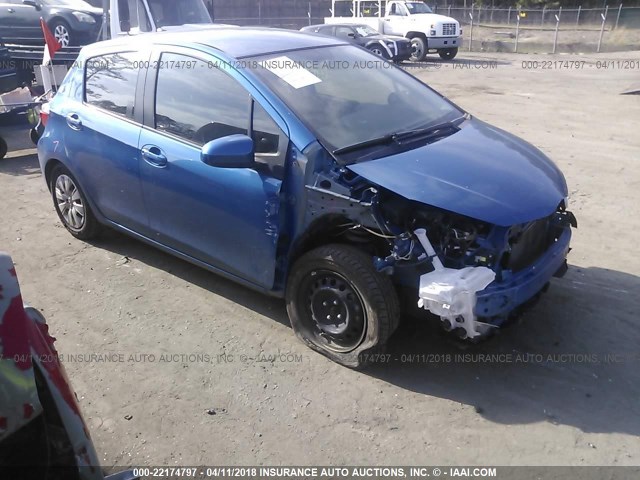 JTDKTUD31CD520698 - 2012 TOYOTA YARIS BLUE photo 1