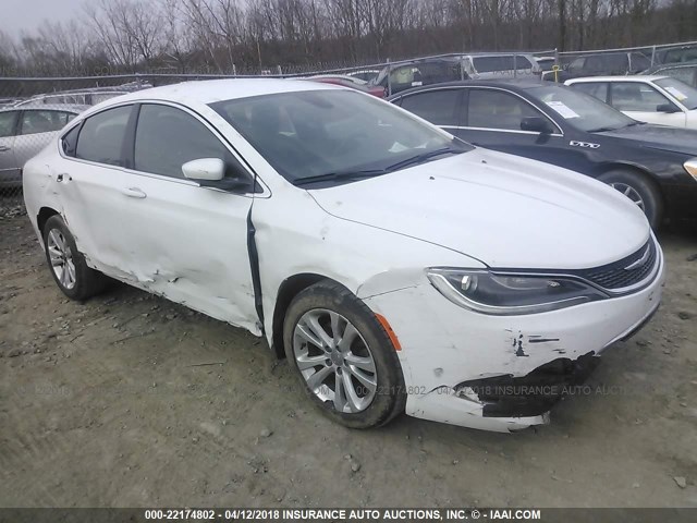 1C3CCCAB4FN603801 - 2015 CHRYSLER 200 LIMITED WHITE photo 1