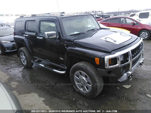 5GTEN13E398142788 - 2009 HUMMER H3 BLACK photo 1