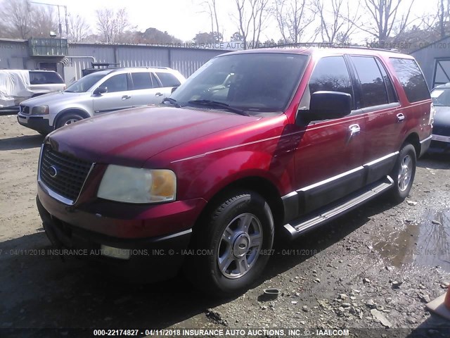 1FMRU15W94LB11788 - 2004 FORD EXPEDITION XLT RED photo 2