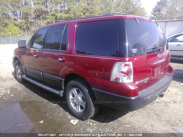 1FMRU15W94LB11788 - 2004 FORD EXPEDITION XLT RED photo 3