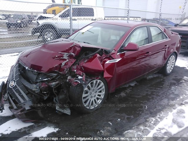1G6DL5EG4A0130573 - 2010 CADILLAC CTS PERFORMANCE COLLECTION Красный фото 2