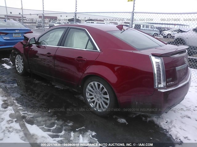 1G6DL5EG4A0130573 - 2010 CADILLAC CTS PERFORMANCE COLLECTION Красный фото 3