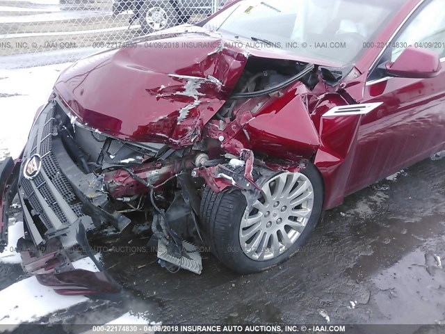 1G6DL5EG4A0130573 - 2010 CADILLAC CTS PERFORMANCE COLLECTION Красный фото 6