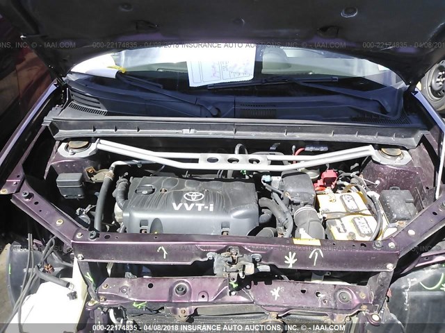 JTLKT334754024199 - 2005 TOYOTA SCION XB PURPLE photo 10