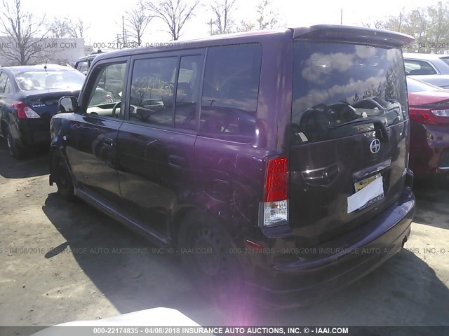 JTLKT334754024199 - 2005 TOYOTA SCION XB PURPLE photo 3