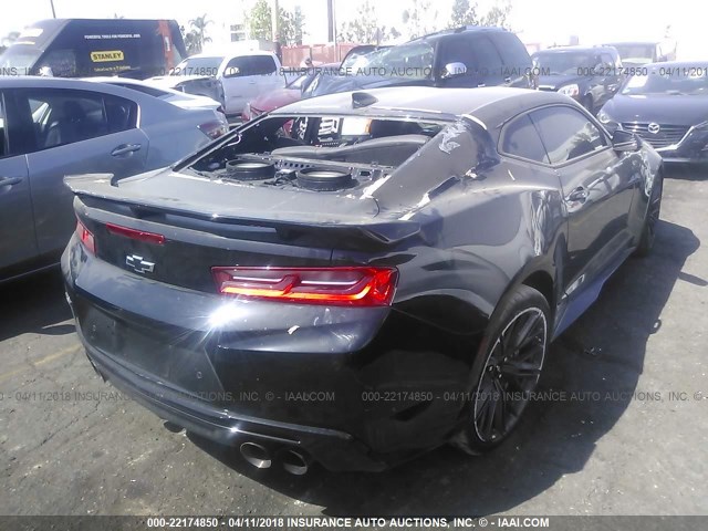 1G1FK1R64J0116734 - 2018 CHEVROLET CAMARO ZL1 黑色 照片 4