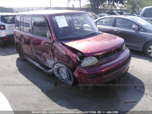 JTLKT324264112743 - 2006 TOYOTA SCION XB წითელი ფოტო 1