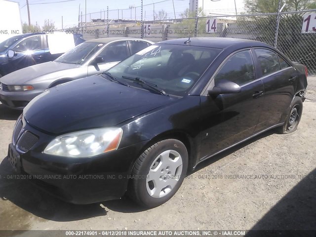 1G2ZF57B084170250 - 2008 PONTIAC G6 VALUE LEADER/BASE BLACK photo 2