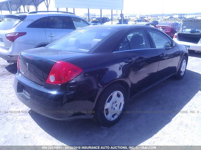 1G2ZF57B084170250 - 2008 PONTIAC G6 VALUE LEADER/BASE BLACK photo 4