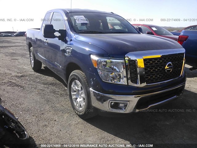 1N6AA1C5XHN533631 - 2017 NISSAN TITAN SV/PRO-4X BLUE photo 1