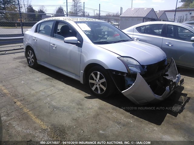 3N1AB6AP3CL623748 - 2012 NISSAN SENTRA 2.0/2.0S/SR/2.0SL SILVER photo 1