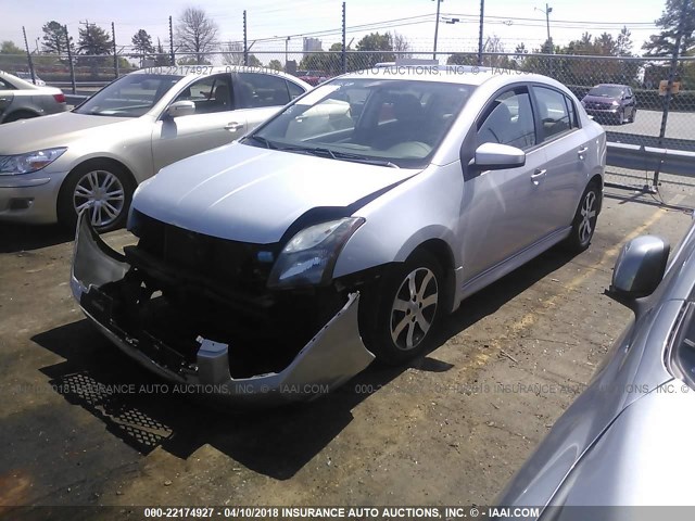 3N1AB6AP3CL623748 - 2012 NISSAN SENTRA 2.0/2.0S/SR/2.0SL SILVER photo 2