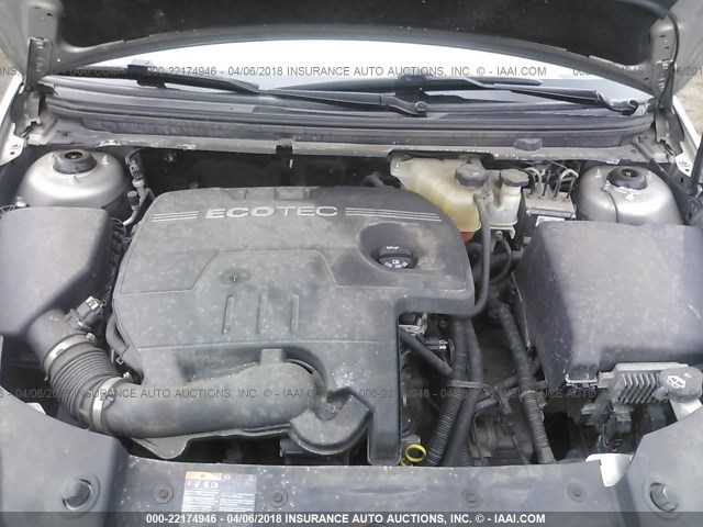 1G1ZG57B38F222671 - 2008 CHEVROLET MALIBU LS SILVER photo 10