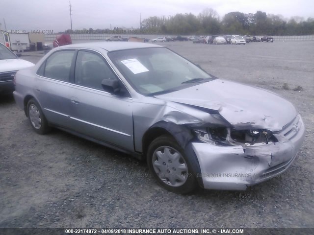 1HGCF86642A025388 - 2002 HONDA ACCORD VALUE SILVER photo 1