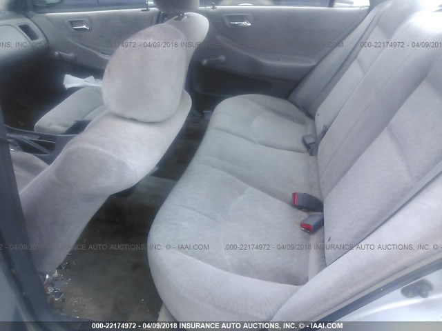 1HGCF86642A025388 - 2002 HONDA ACCORD VALUE SILVER photo 8