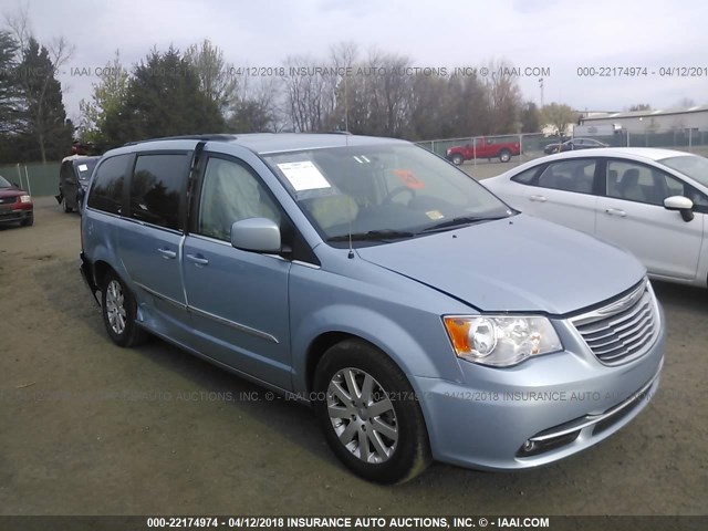 2C4RC1BG2DR663192 - 2013 CHRYSLER TOWN & COUNTRY TOURING BLUE photo 1