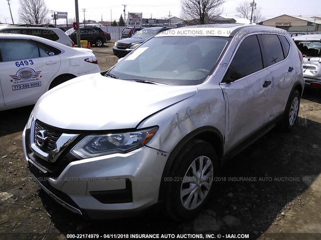 5N1AT2MV0HC791178 - 2017 NISSAN ROGUE SV/SL SILVER photo 2