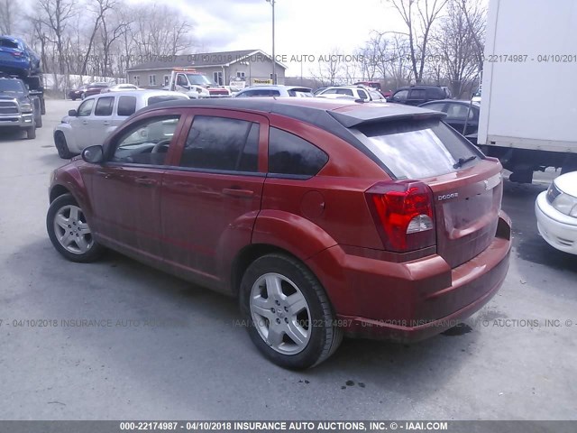 1B3HB48A59D180732 - 2009 DODGE CALIBER SXT ORANGE photo 3