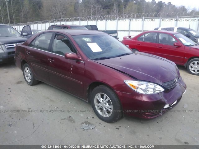 4T1BF30K54U064376 - 2004 TOYOTA CAMRY LE/XLE/SE BURGUNDY photo 1