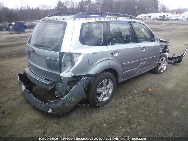 JF2SHABC6CH444487 - 2012 SUBARU FORESTER 2.5X SILVER photo 4