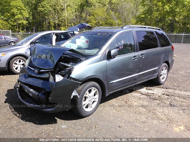 5TDZA22C24S147379 - 2004 TOYOTA SIENNA XLE/XLE LIMITED BLUE photo 2